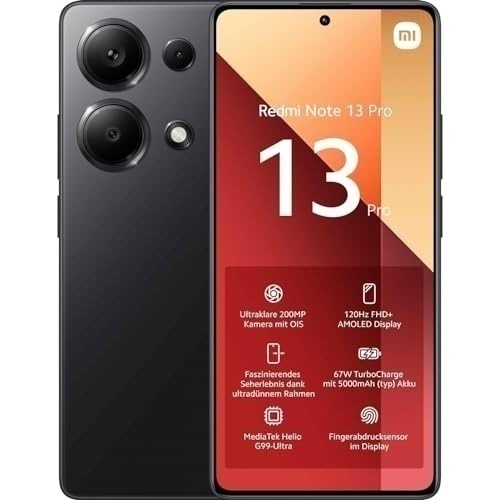 Bild von Redmi Note 13 Pro (8GB+256GB) Smartphone midnight black