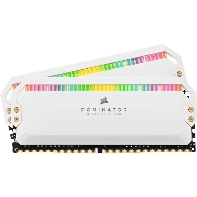 Bild von Corsair Dominator Platinum RGB 32GB DDR4-3200 CMT32GX4M2C3200C16W Dual-Kit Arbeitsspeicher