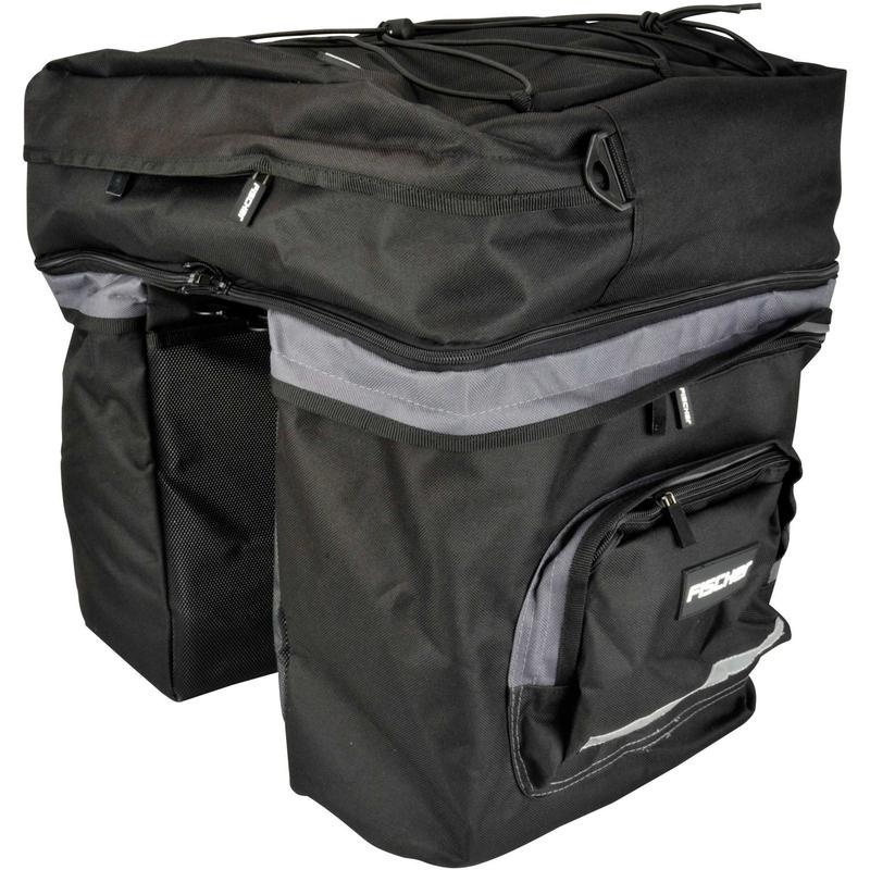 Bild von Tasche Gepäckträger 3fach | Fahrradkorb/-tasche von Fischer