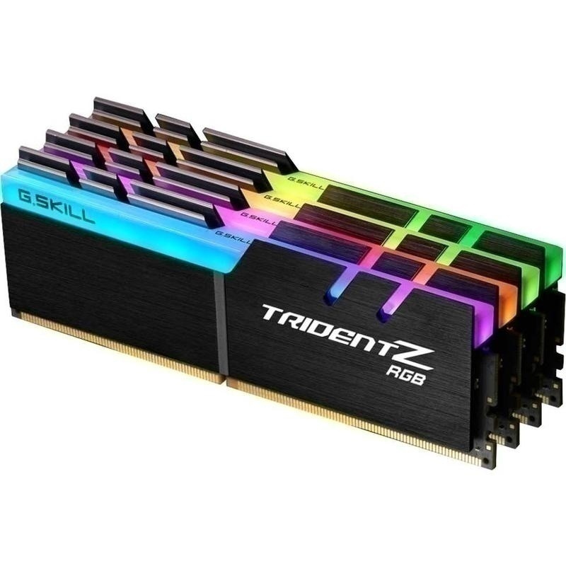 Bild von DIMM 32 GB DDR4-4000 (4x 8 GB) Quad-Kit | Arbeitsspeicher G.Skill Trident Z RGB F4-4000C18Q-32GTZRB