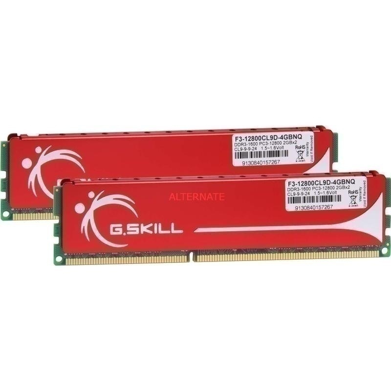 Bild von G.Skill DIMM 4 GB DDR3-1600 Dual-Channel Kit Arbeitsspeicher