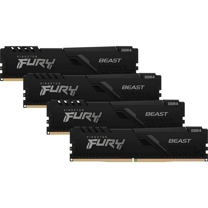 Bild von DIMM 128 GB DDR4-3600 (4x 32 GB) Quad-Kit | Arbeitsspeicher Kingston Fury Beast
