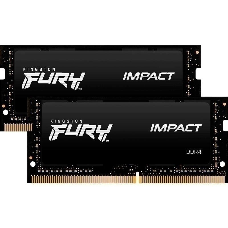 Bild von SO-DIMM 32 GB DDR4-2666 (2x 16 GB) Dual-Kit | Arbeitsspeicher Kingston Fury Impact KF426S15IB1K2/32
