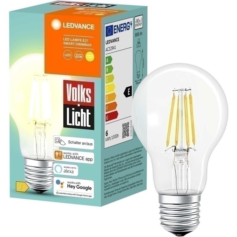 Bild von SMART+ BT CLA60 60 6 W/2500K E27, LED-Lampe