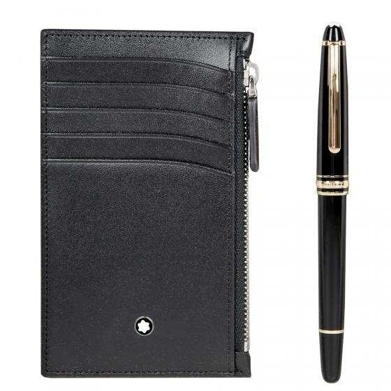 Bild von Montblanc 163 Meisterstück Set - Rollerball und Kreditkartenetui 5cc