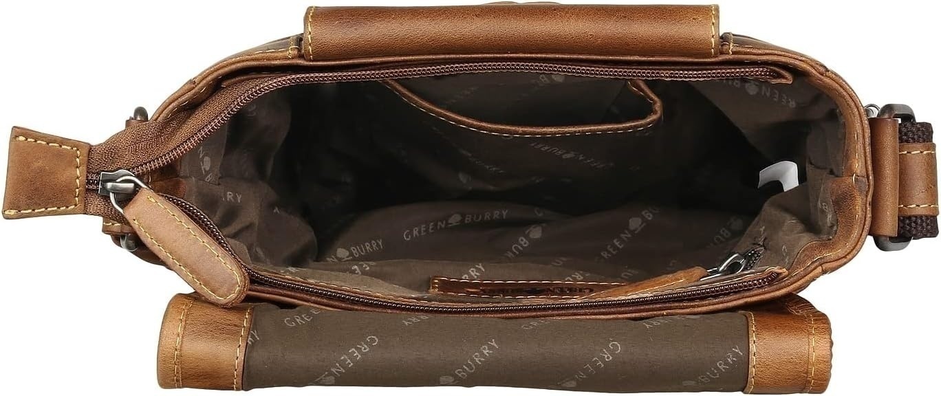 Bild von Greenburry Vintage Cafe-Racer Umhängetasche Leder 23 cm