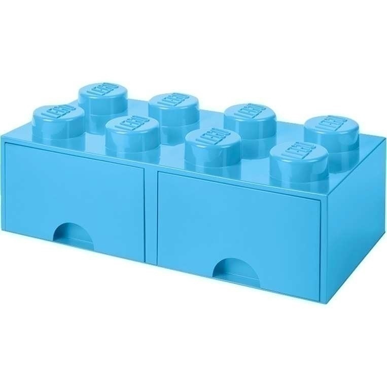 Bild von LEGO Brick Drawer 8 hellblau | Aufbewahrungsbox