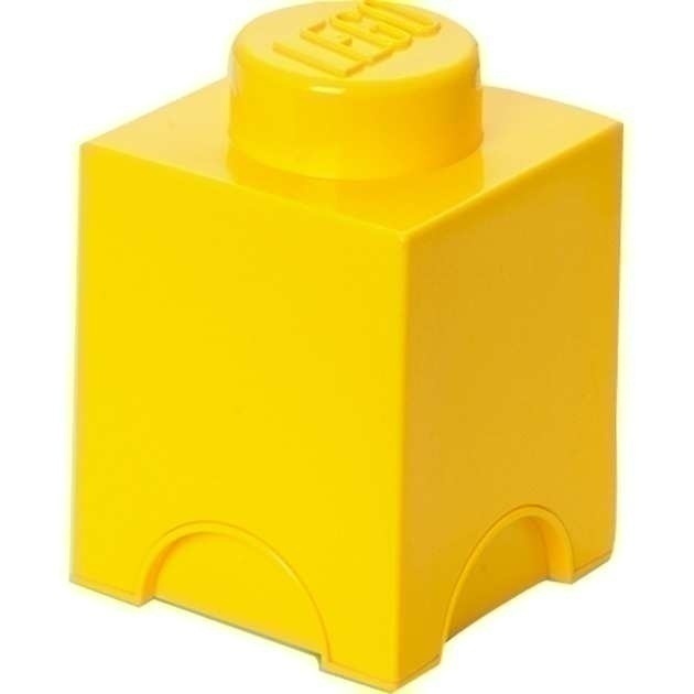 Bild von LEGO Storage Brick 1 gelb | Aufbewahrungsbox - Praktischer Ordnungshelfer im LEGO-Design