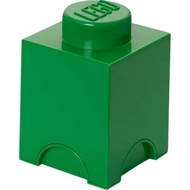 Bild von LEGO Storage Brick 1 grün, Aufbewahrungsbox