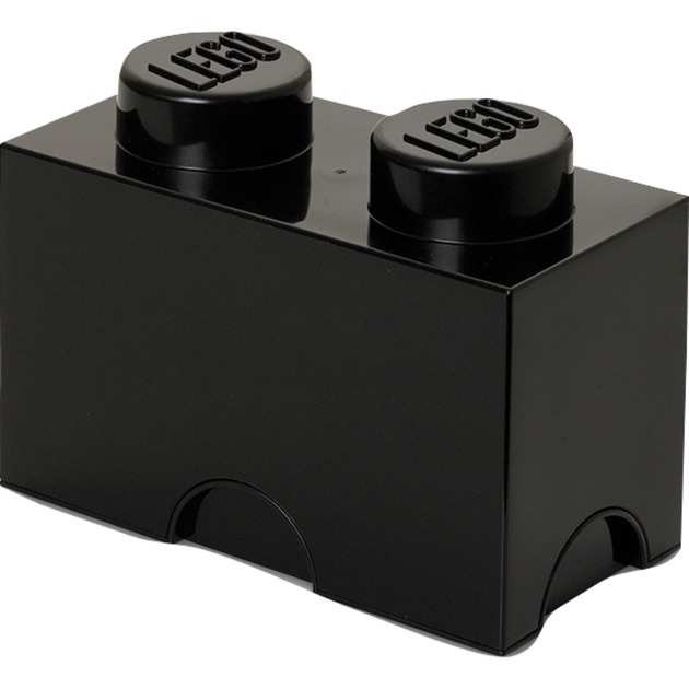 Bild von LEGO Storage Brick 2 schwarz, Aufbewahrungsbox