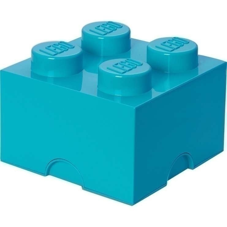 Bild von LEGO Storage Brick 4 azur | Aufbewahrungsbox von Room Copenhagen