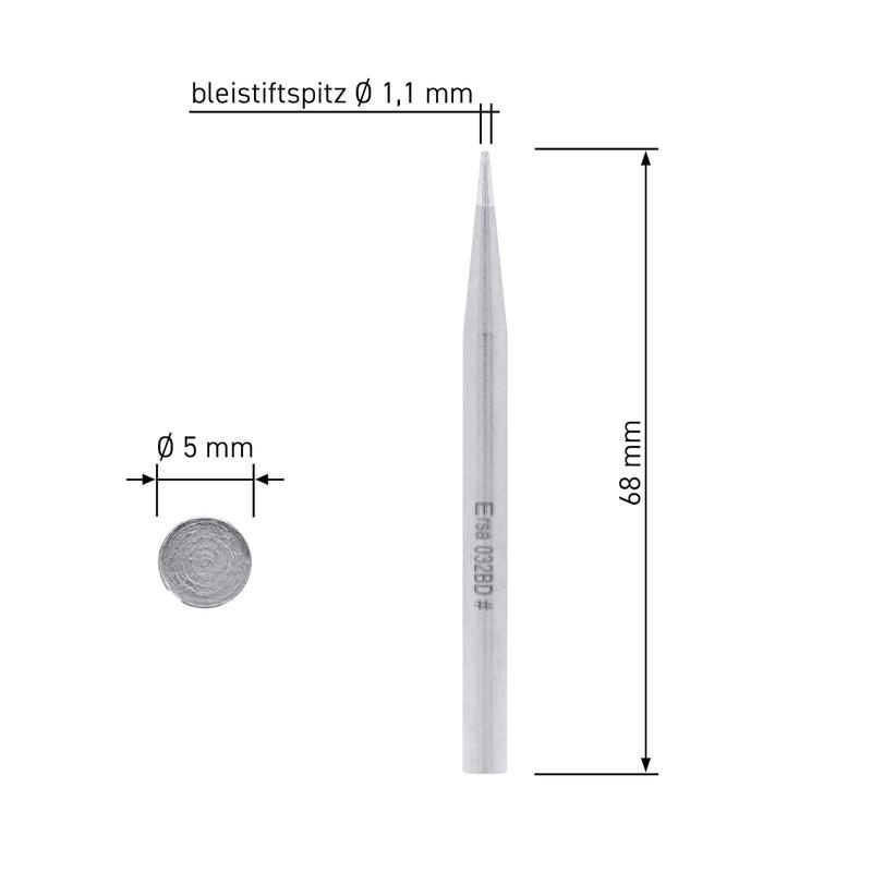 Bild von ERSA ERSADUR Lötspitze für ERSA 30 S, gerade, meißelförmig, 3,1 mm 032KD