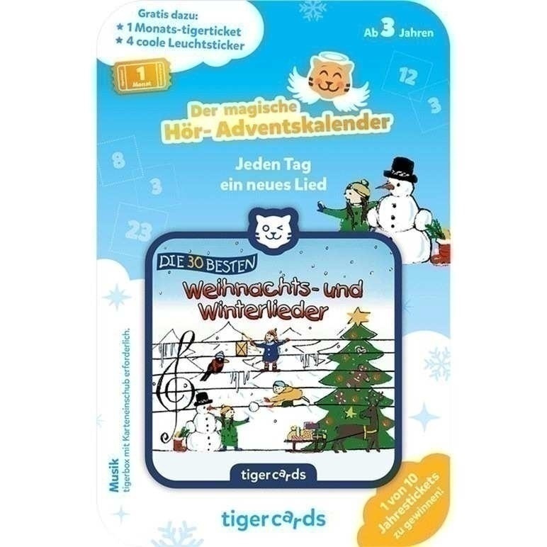 Bild von Hör-Adventskalender Die 30 Besten - Winter- und Weihnachtslieder | Hörbuch von Tigermedia