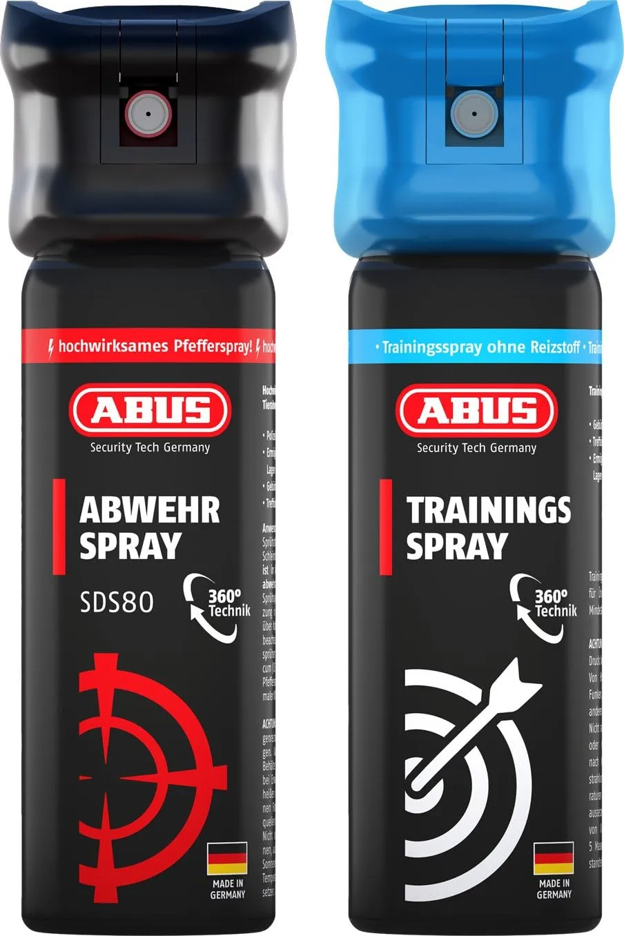 Bild von ABUS SDS80 Abwehrspray und Trainingsspray für Tierabwehr mit Jet-Sprühstrahl und einer Reichweite von bis zu 5 Metern