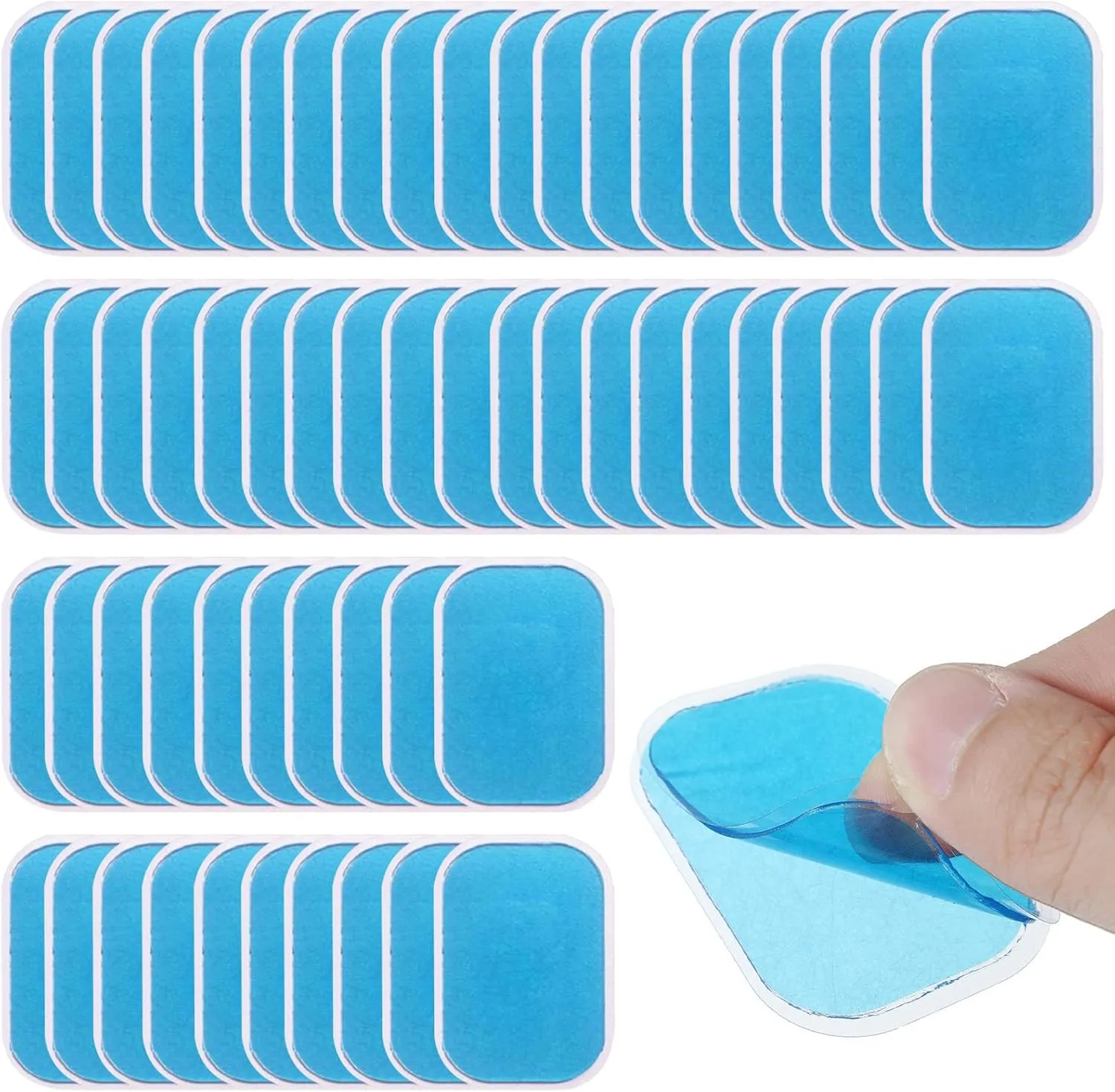Bild von ACHANFLY 60 Stück EMS Gel Pads für Bauchmuskeltrainer und Muskelstimulator, multifunktionale Hydrogel Pads für Bauch, Arme und Beine