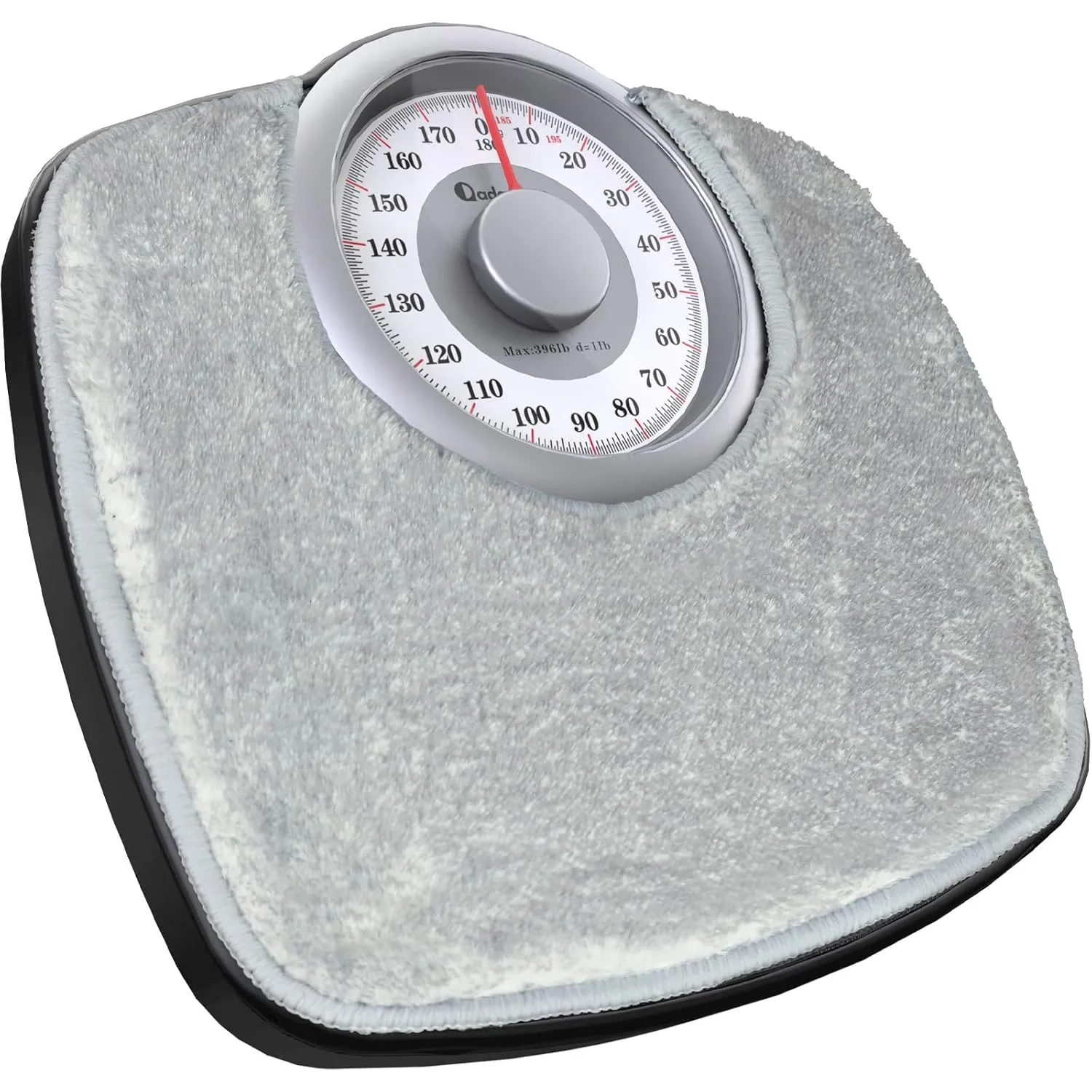 Bild von Adamson A25 Analogwaage bis 180 kg mit rutschfester Gummioberfläche und großen Ziffern, langlebig und mit 20 Jahren Support, ideal für Haushalt und Bad