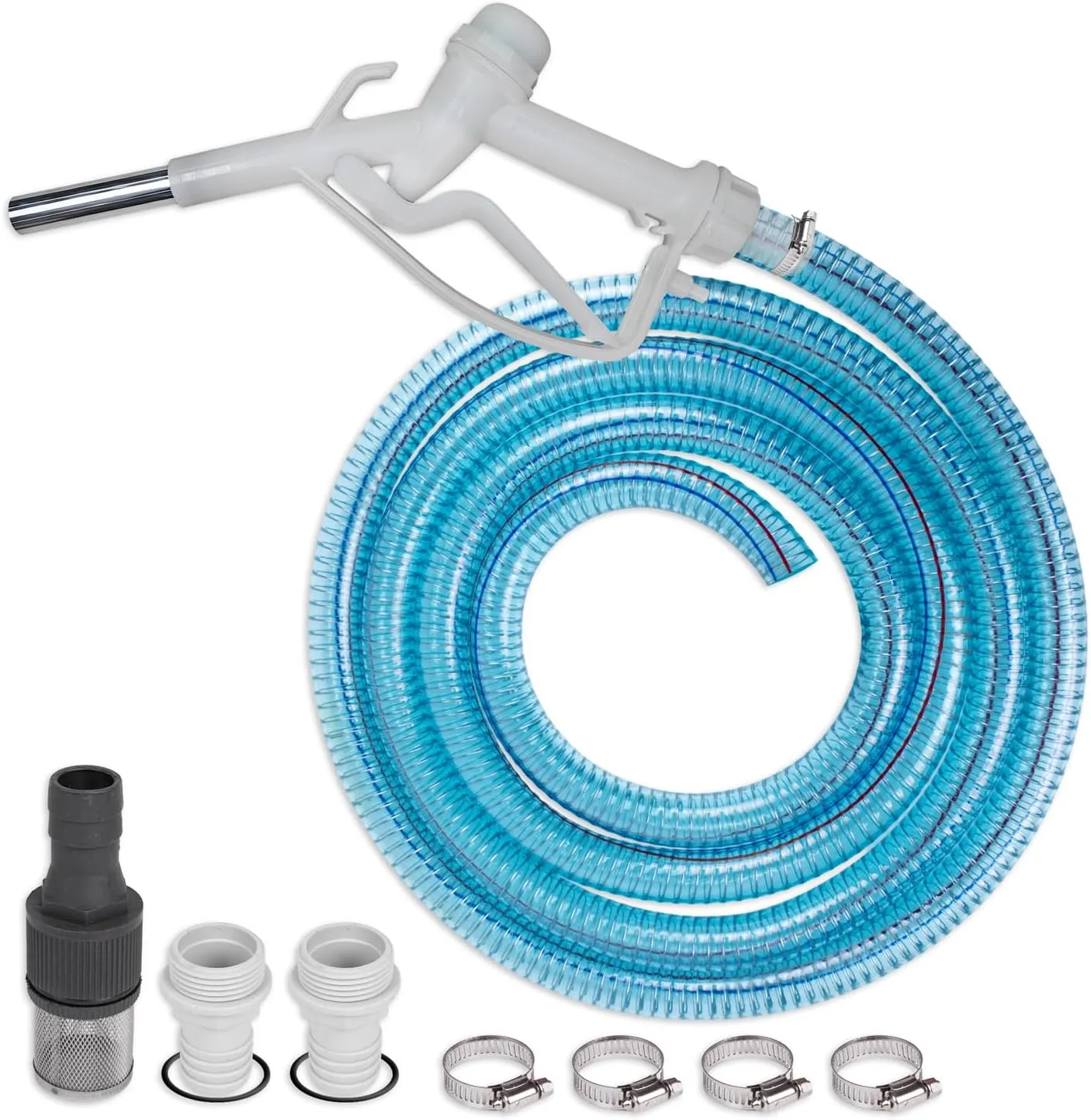 Bild von AdBlue Pumpenzubehör Set mit Zapfpistole, Schläuchen und Anschlusszubehör für Diesel und Wasser