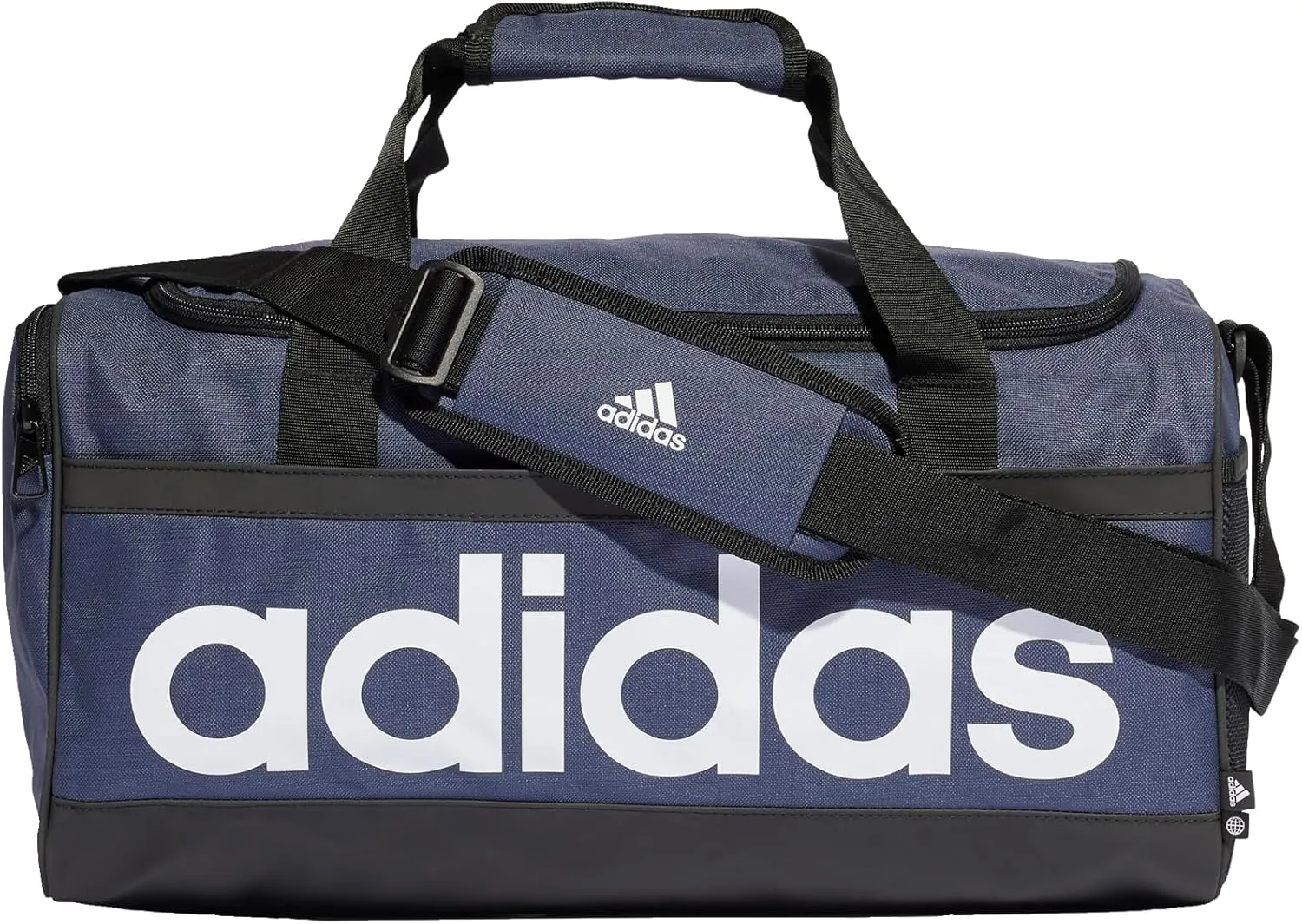 Bild von Adidas Linear Duffel Sporttasche in Olivschwarzweiß, Einheitsgröße