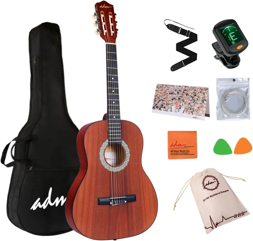 Bild von ADM 3/4 Kindergitarre für Anfänger im Konzertformat mit Nylonsaiten und besonderem Design