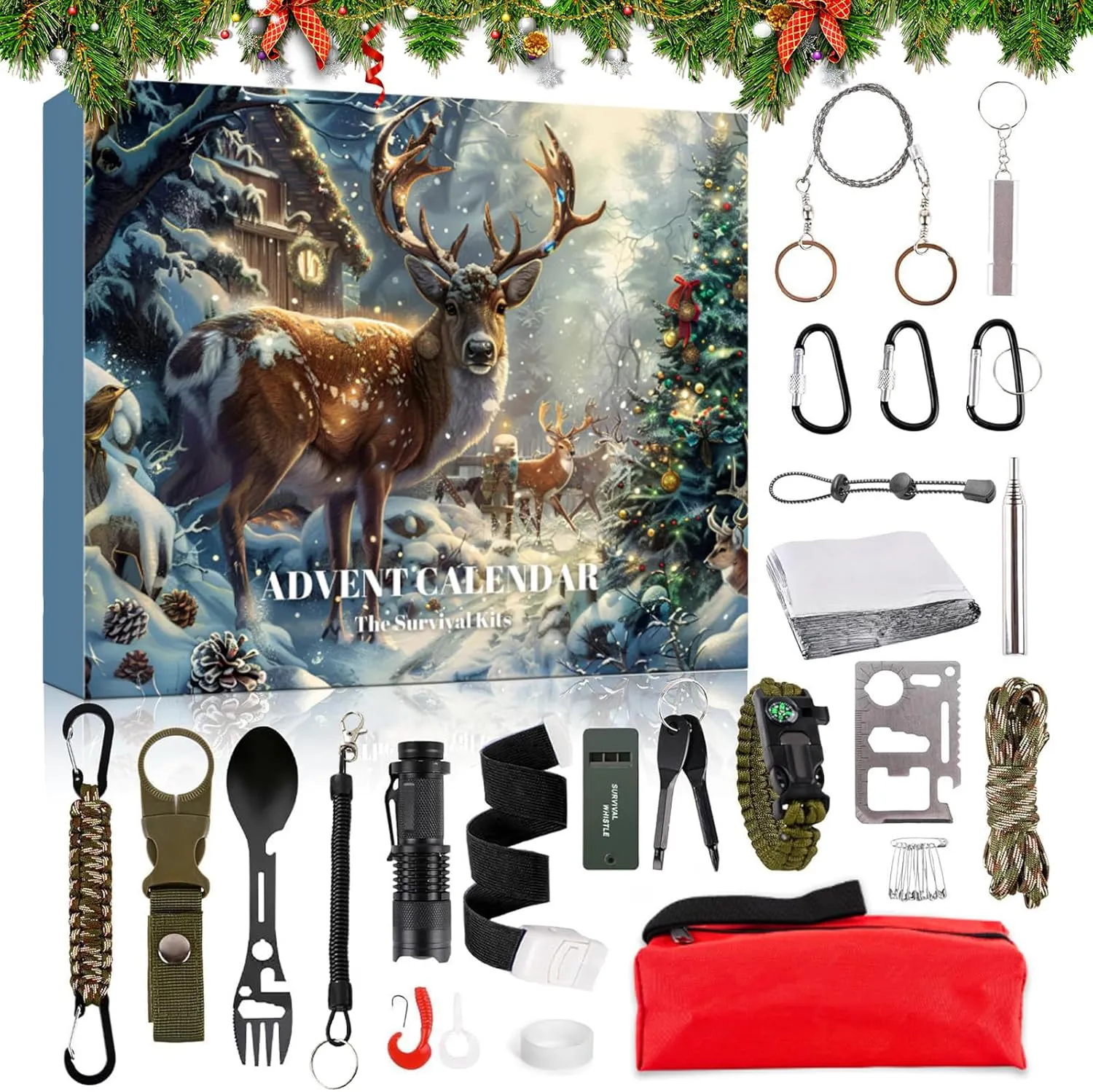 Bild von Adventskalender 2024 für Männer mit Survival Kit und Werkzeuggeschenken