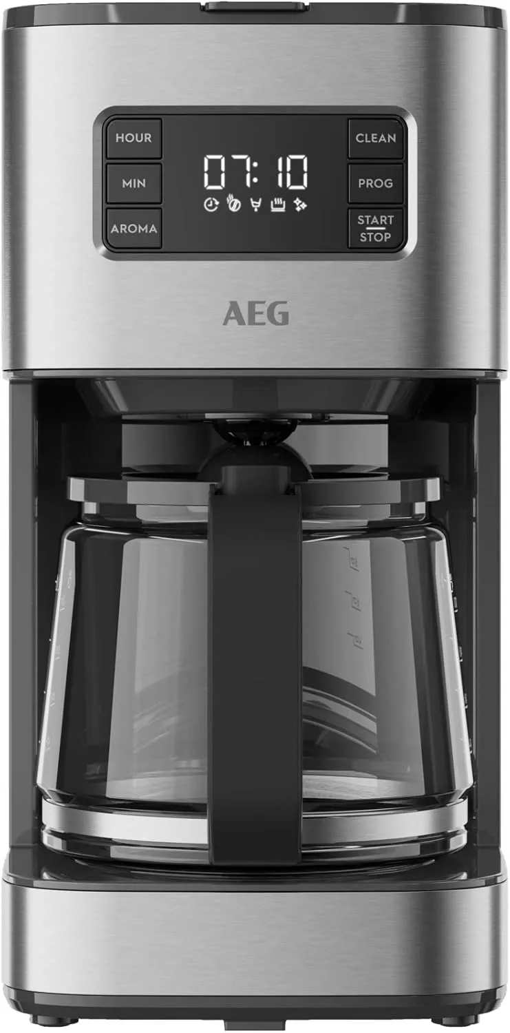 Bild von AEG CM5-1-6ST Deli Kaffeemaschine mit 1,5 Litern, programmierbarem Timer und Edelstahlgehäuse