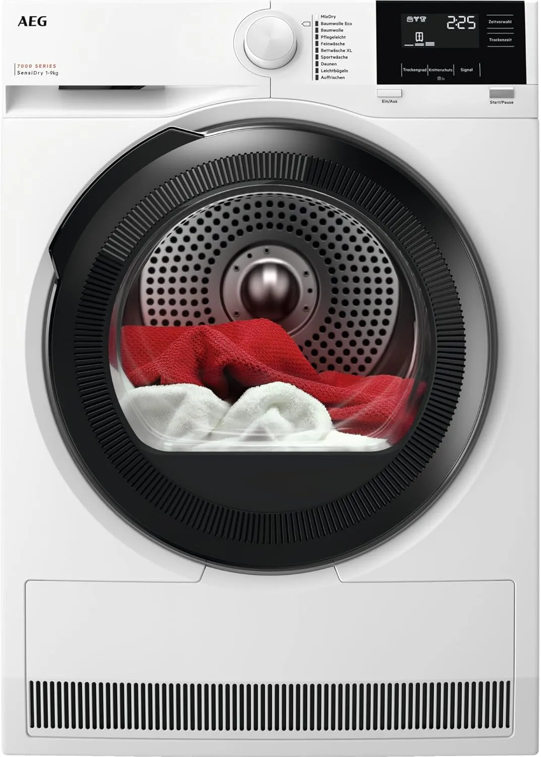 Bild von AEG TR7T60690 Wärmepumpentrockner mit 9 kg Kapazität und energiesparendem SensiDry Verfahren, A+++ Effizienz, Mengenautomatik und Schontrommel