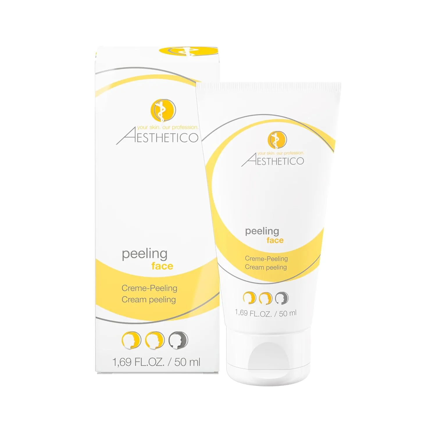 Bild von AESTHETICO Peeling 50 ml für ein aktives Gesichtspeeling ohne Mikroplastik