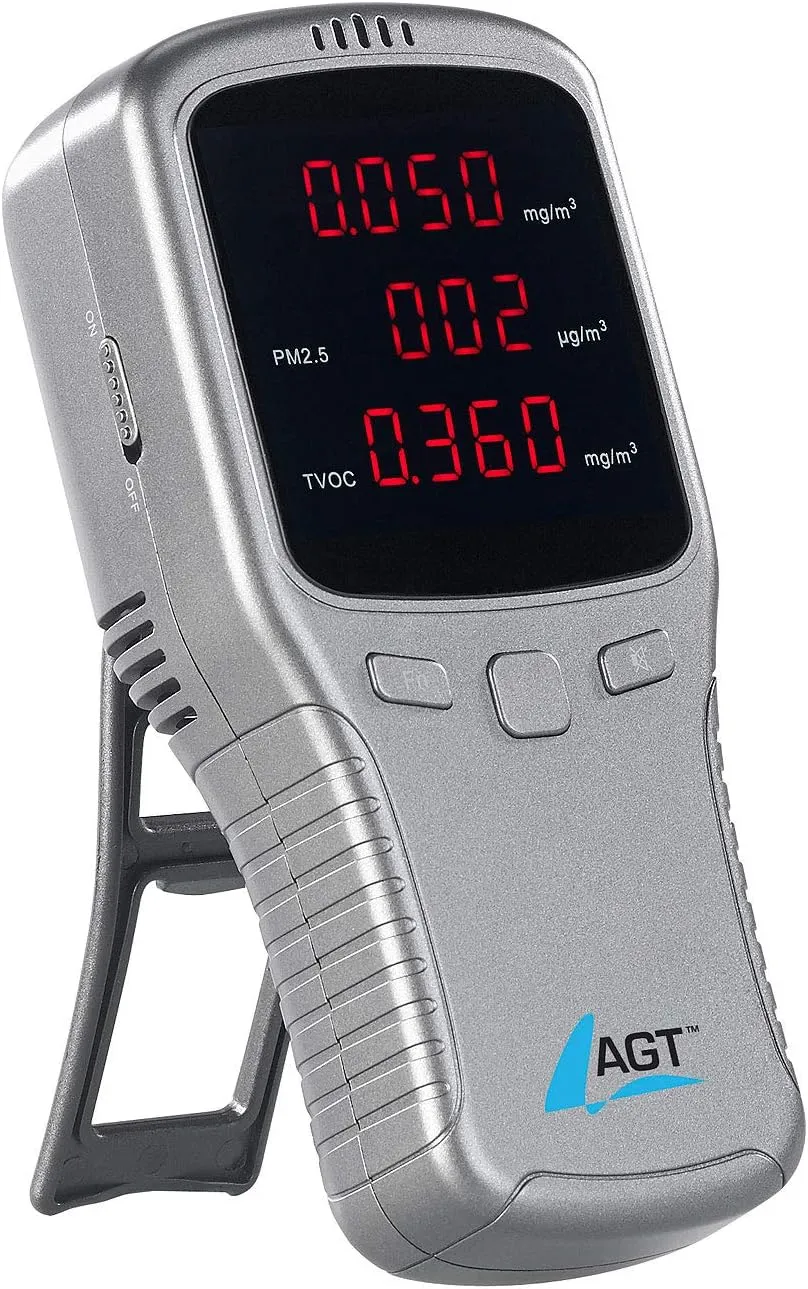 Bild von AGT 5in1 Akku Feinstaub Messgerät für HCHO, PM1, PM2,5, PM10 und TVOC