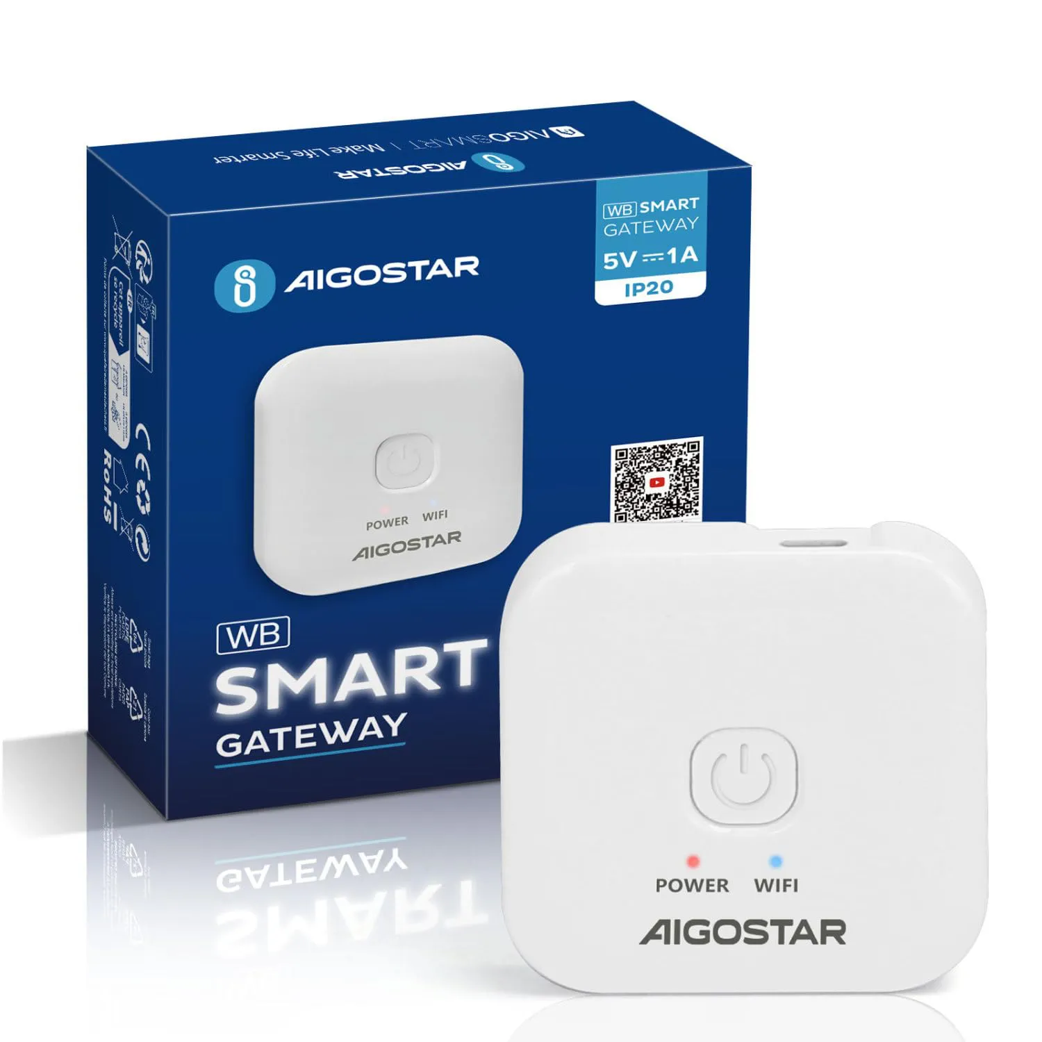 Bild von Aigostar Smart Gateway für die Fernsteuerung von Bluetooth Mesh Geräten, kompatibel mit Alexa.
