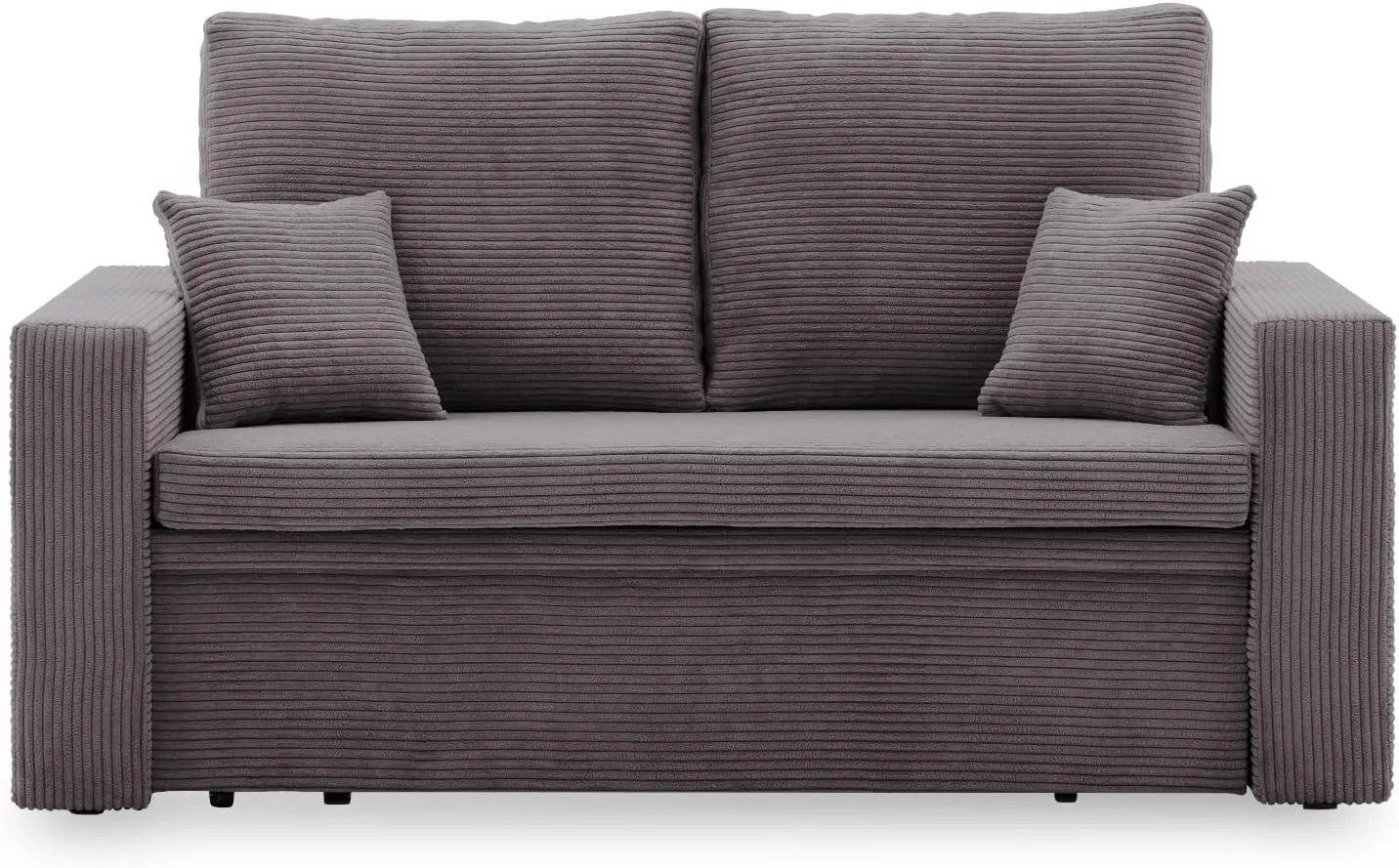 Bild von Aikido I Sofa 150x85 mit Schlaffunktion und Bettkasten in modernem Cordstoff POSO 022