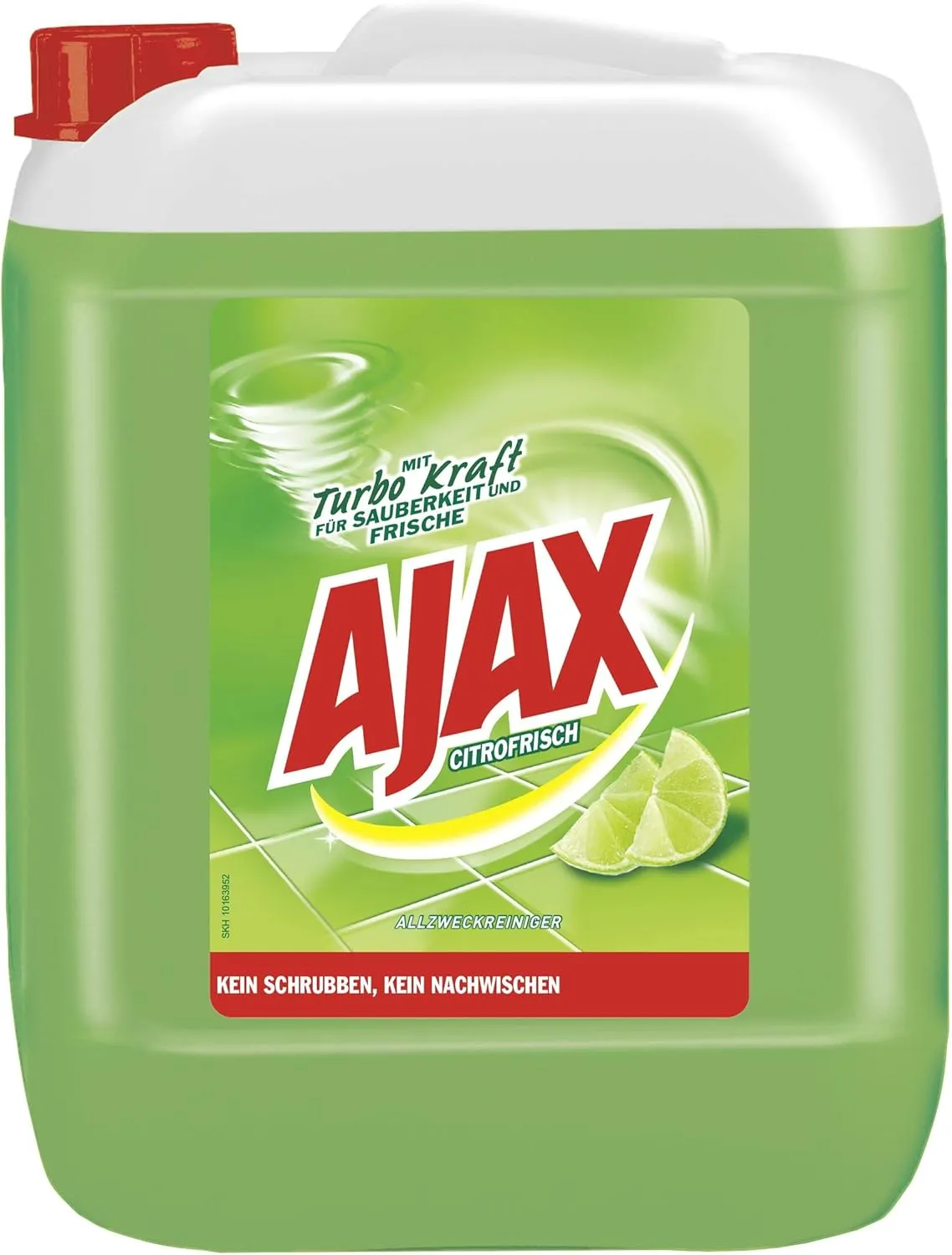 Bild von Ajax Allzweckreiniger Citrofrische 10 Liter im praktischen Kanister für Sauberkeit und Frische in Büro und Zuhause
