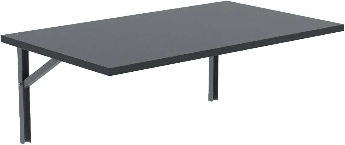 Bild von AKKE Wandklapptisch in Antracyt, 50 cm x 50 cm, vielseitig einsetzbar für Küche, Wohnzimmer oder Kinderzimmer