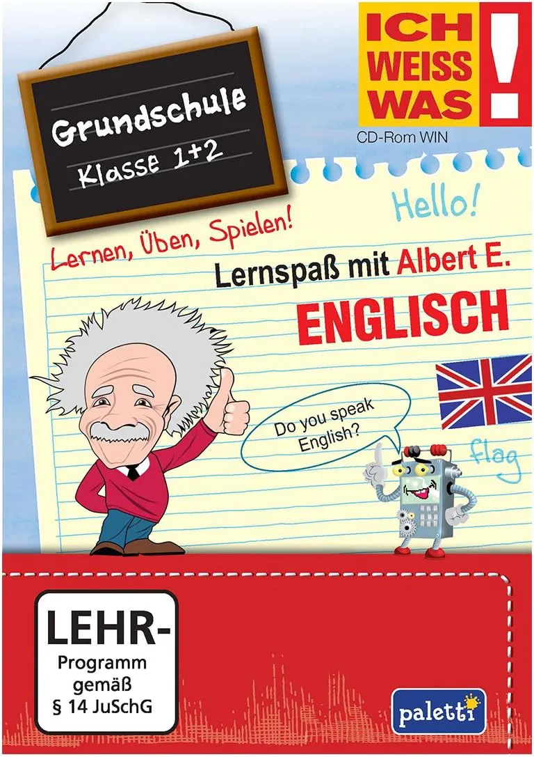 Bild von Albert E. Lernspaß Englisch für die Grundschule mit CD ROM für Klasse 1 und 2