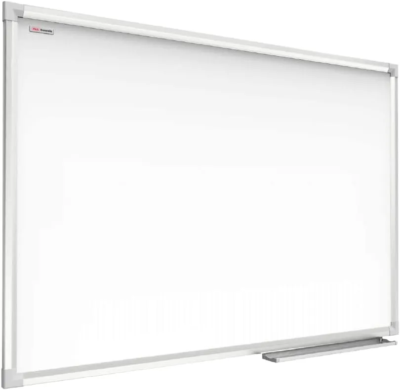 Bild von ALLboards Magnetisches Whiteboard 90x60 cm mit Aluminiumrahmen und Stifteablage, trocken abwischbar und wiederbeschreibbar