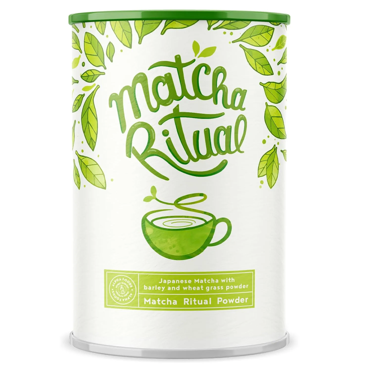 Bild von Alpha Foods Matcha Pulver 210g für Smoothies und Matcha Latte