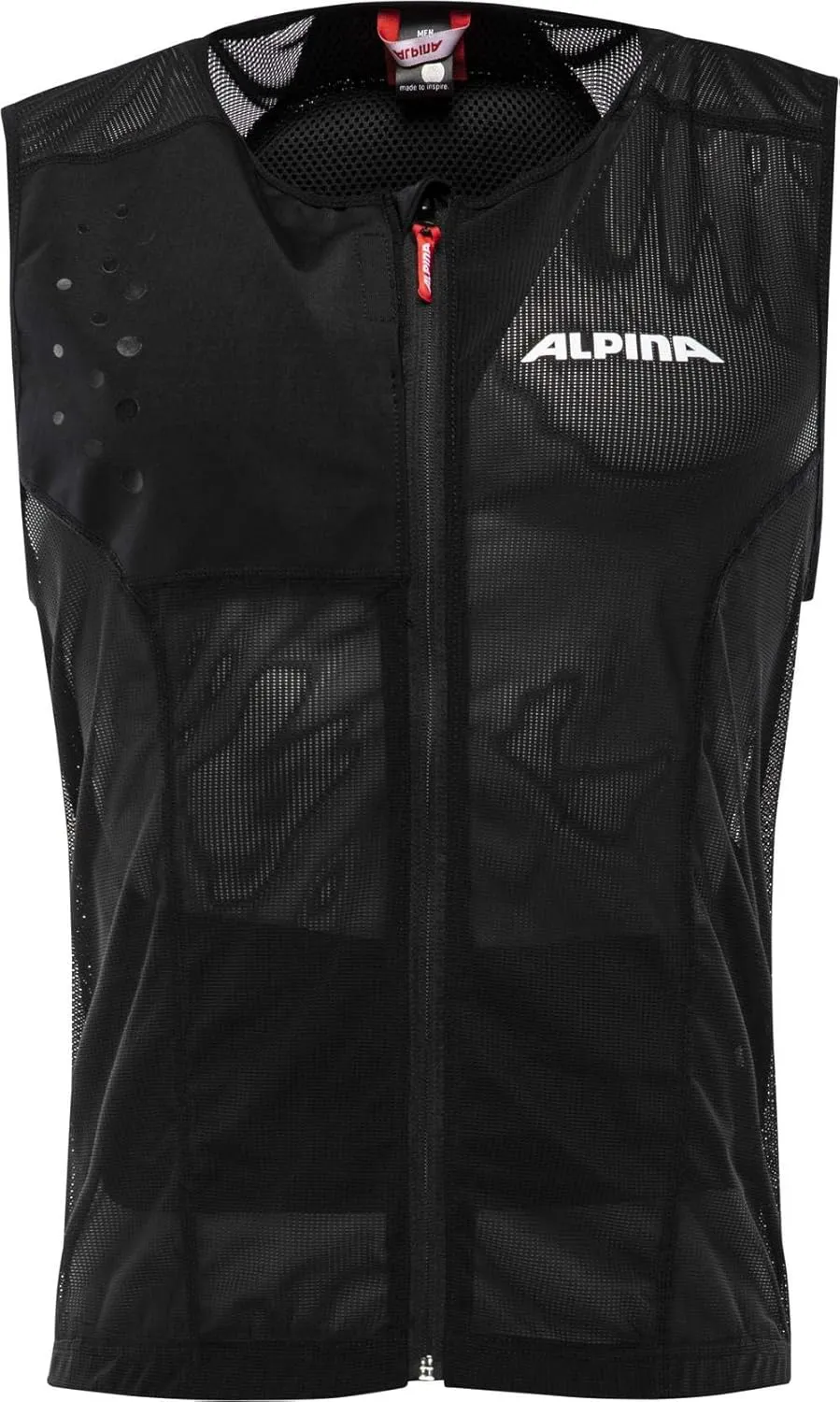 Bild von ALPINA PROSHIELD Herren Weste mit flexiblem, atmungsaktivem und individuell einstellbarem Rückenprotektor aus Schafswolle