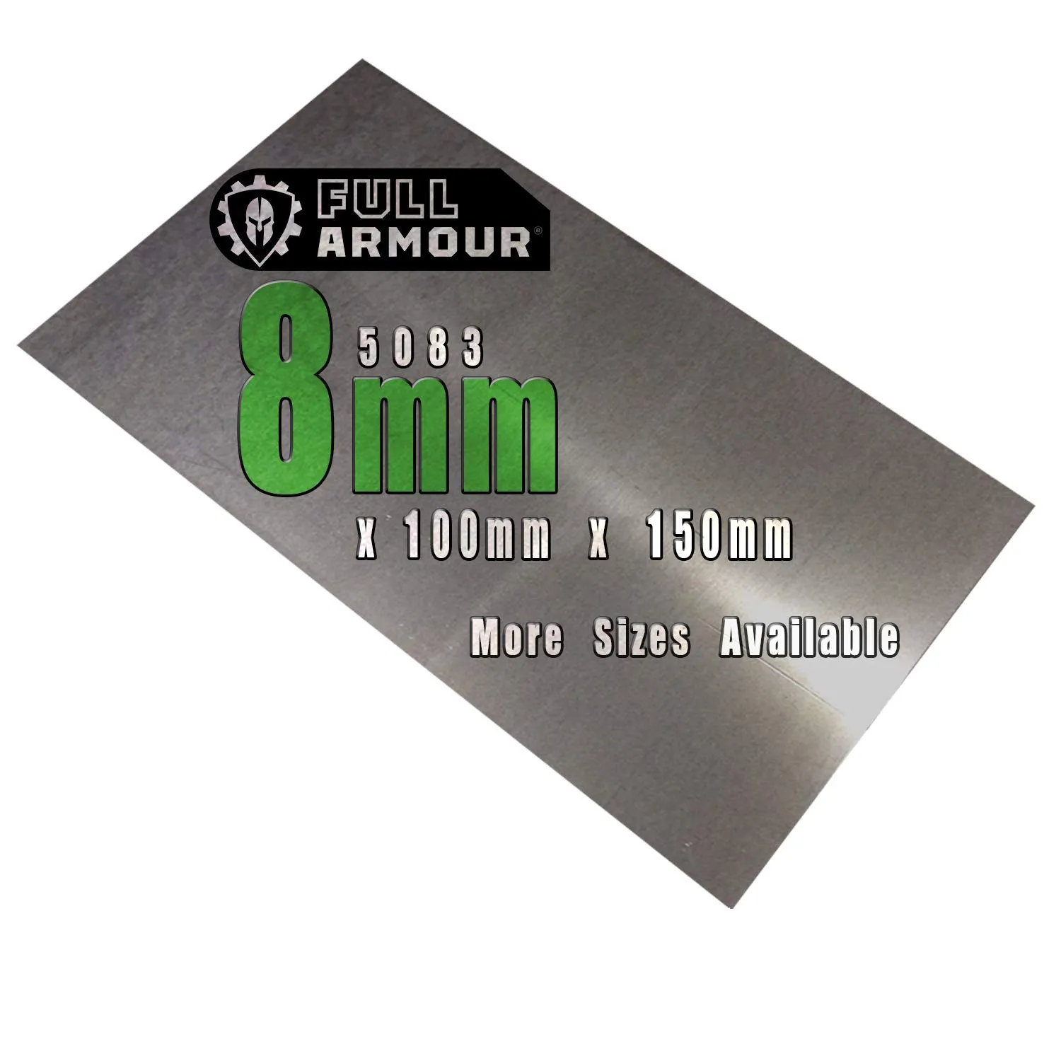 Bild von Aluminiumblech 5083 in 8 mm Dicke, 100 x 150 mm