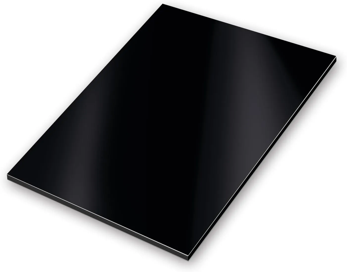 Bild von Aluverbundplatte schwarz 20 x 30 cm für wetterfeste Beschilderung im Modellbau und Messebau