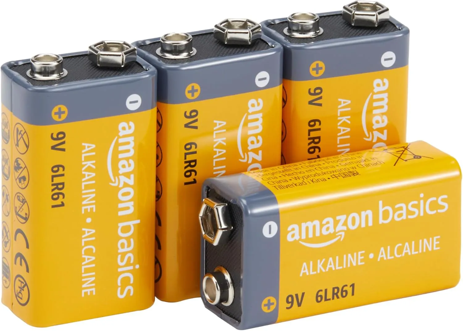 Bild von Amazon Basics 9V Alkaline Batterien im 4er Pack