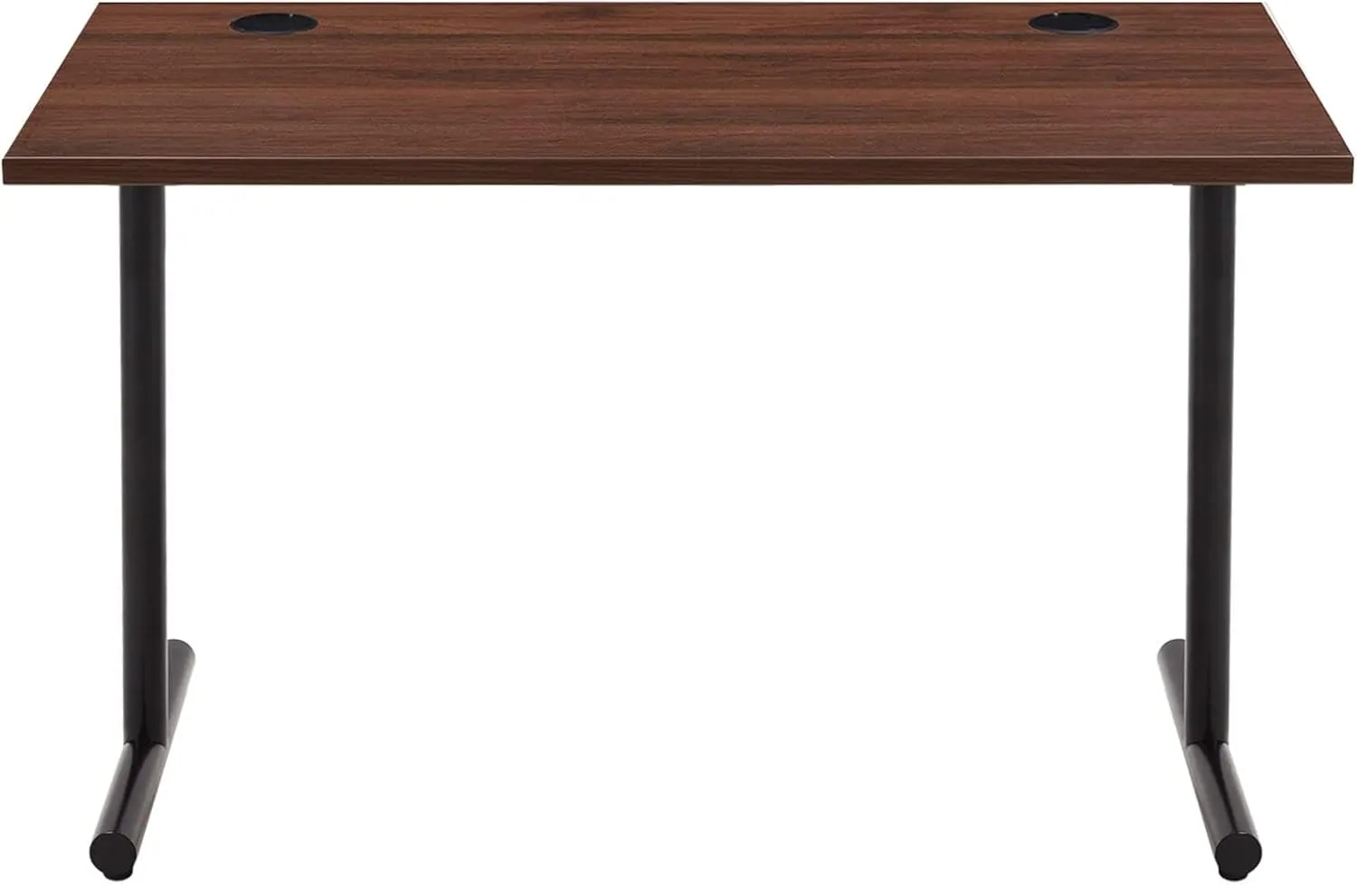 Bild von Amazon Basics Computertisch in Walnuss mit schwarzem Gestell, rechteckig, 120 x 60 x 73,6 cm