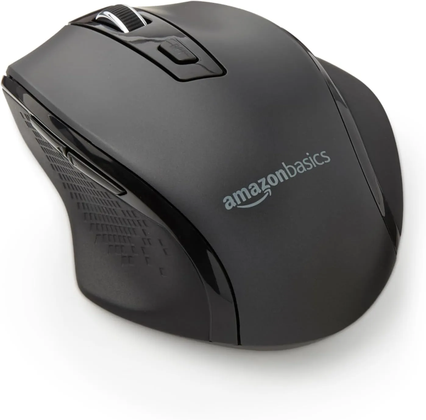 Bild von Amazon Basics Ergonomische kabellose USB Maus in Schwarz mit einstellbarem DPI