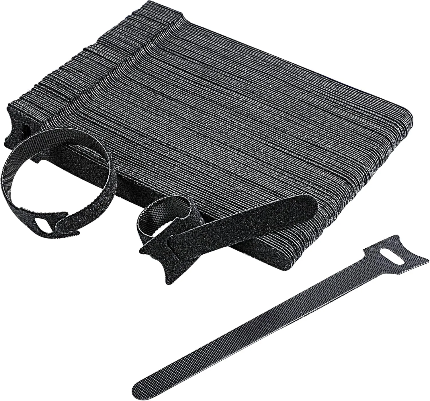 Bild von Amazon Basics Kabelbinder verstellbar 100 Stück schwarz