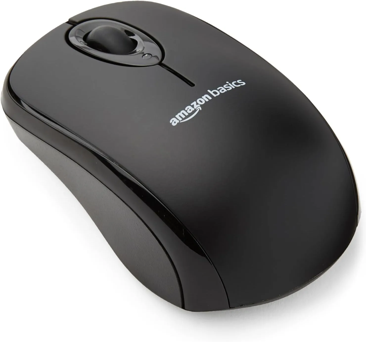 Bild von Amazon Basics kabellose Computermaus mit USB Nano Empfänger in Schwarz
