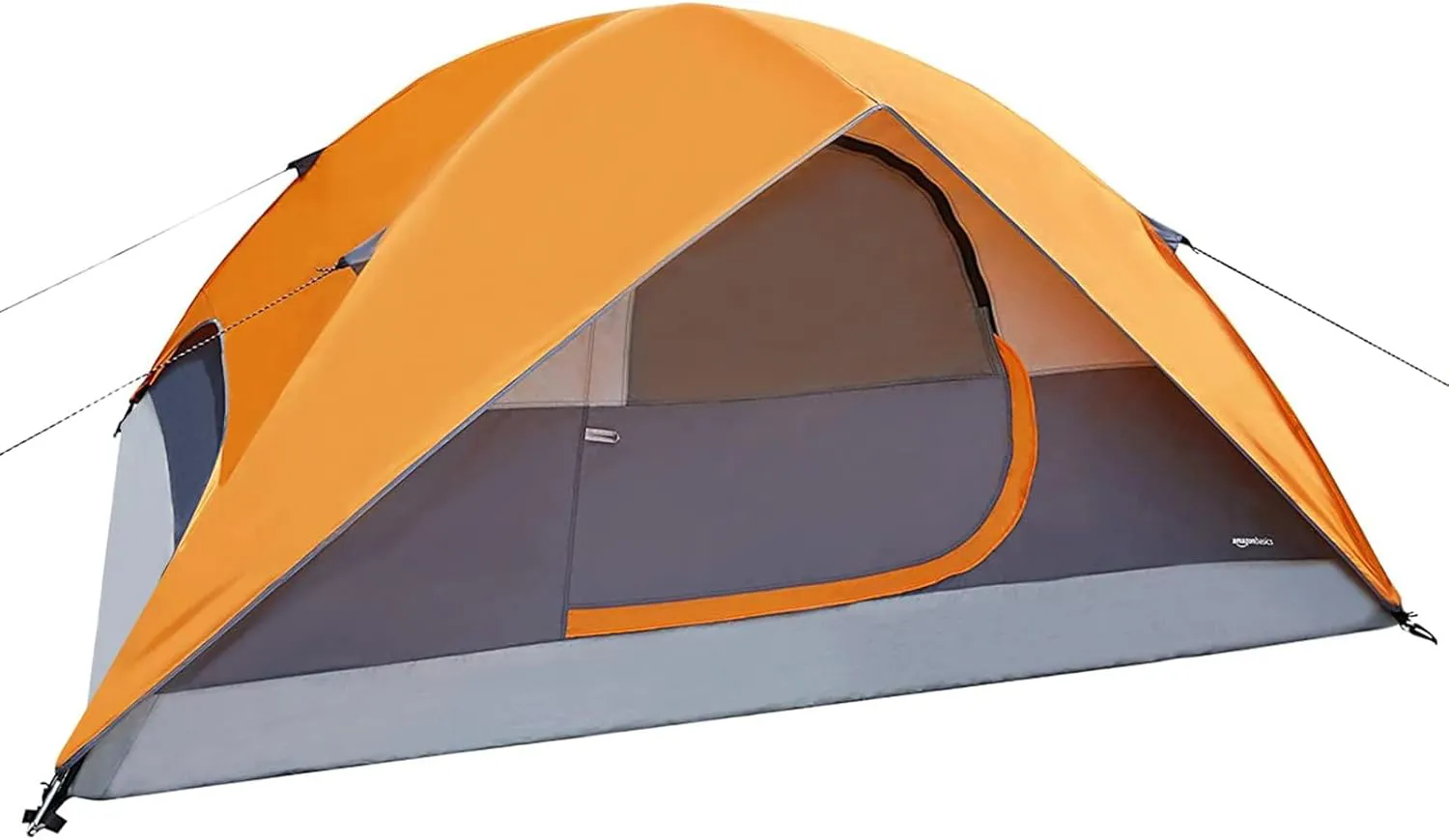 Bild von Amazon Basics Kuppelzelt für 6 Personen mit Regenschutz und Tragetasche, wasserdicht und für 3 Jahreszeiten geeignet