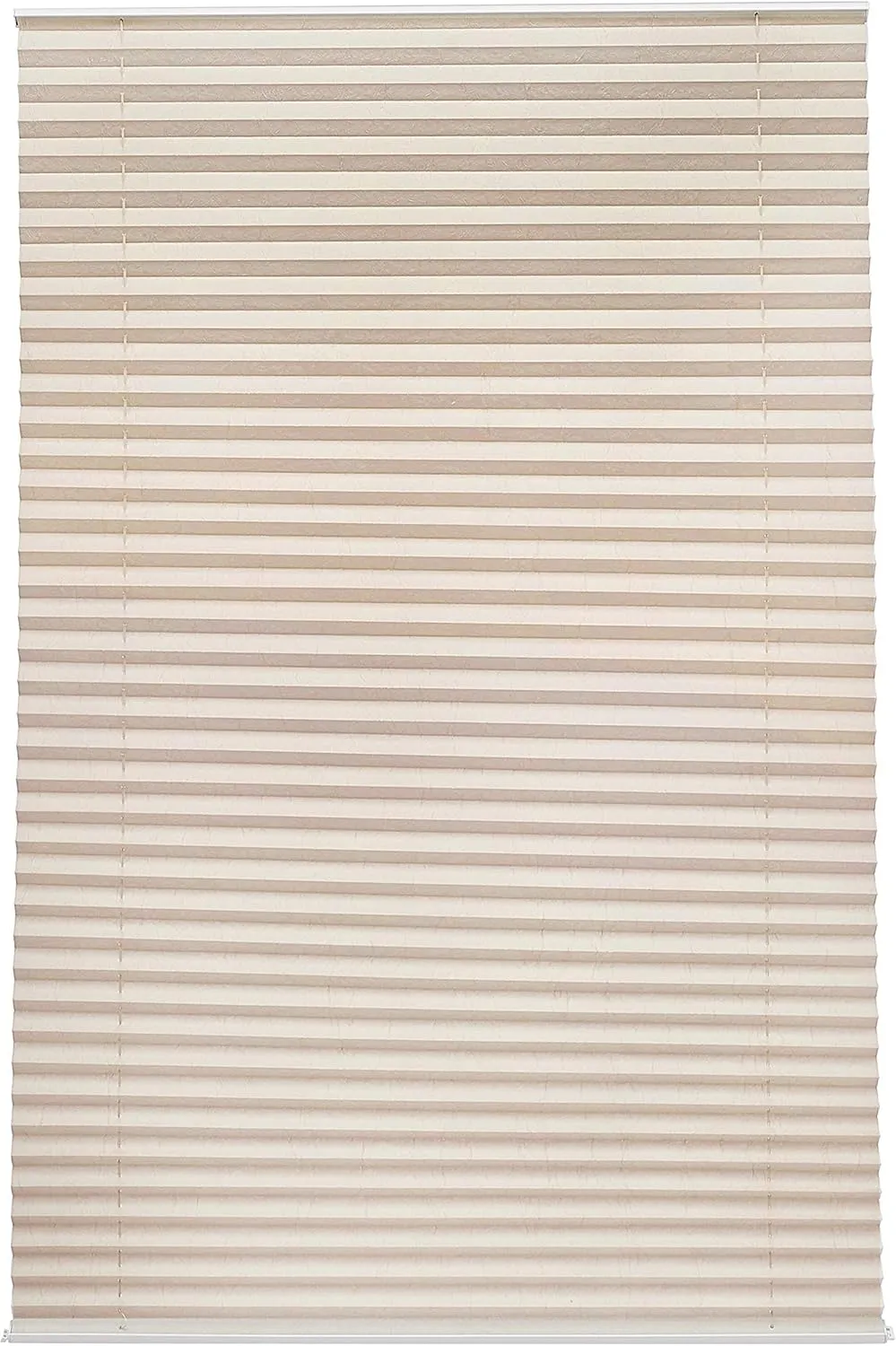 Bild von Amazon Basics Plissee-Rollo in Cremefarben, 90 x 130 cm, ohne Bohren und Zugkette