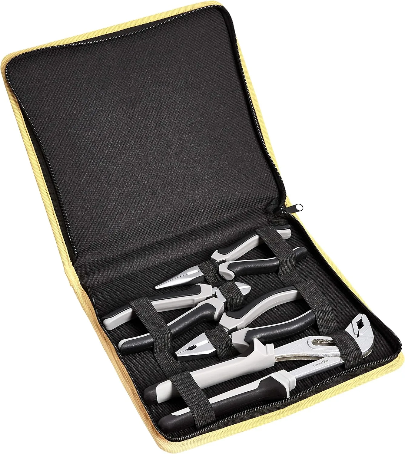 Bild von Amazon Basics Zangen Set mit 4 Teilen in Grau und Schwarz