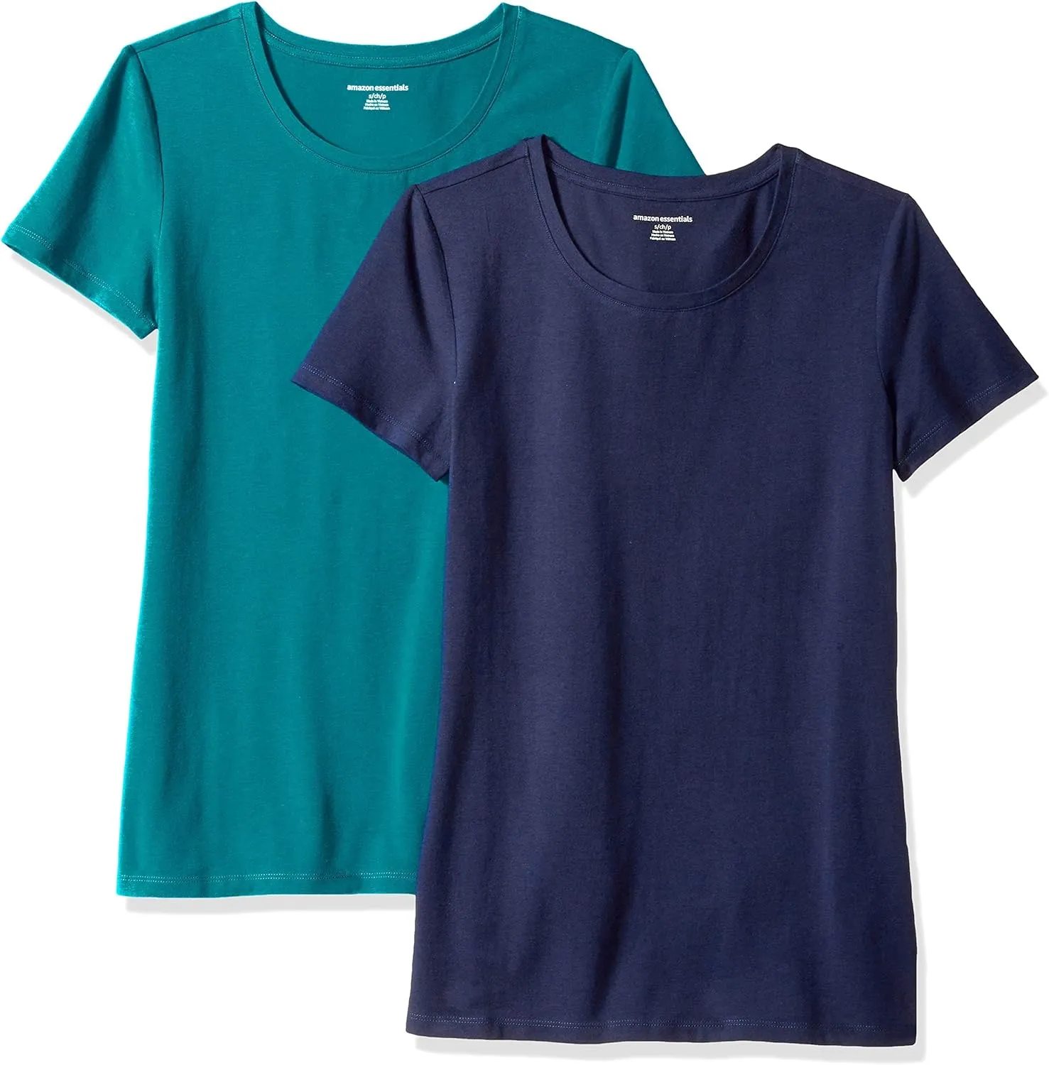 Bild von Amazon Essentials Damen Kurzarm T-Shirt mit Rundhalsausschnitt im Mehrpack