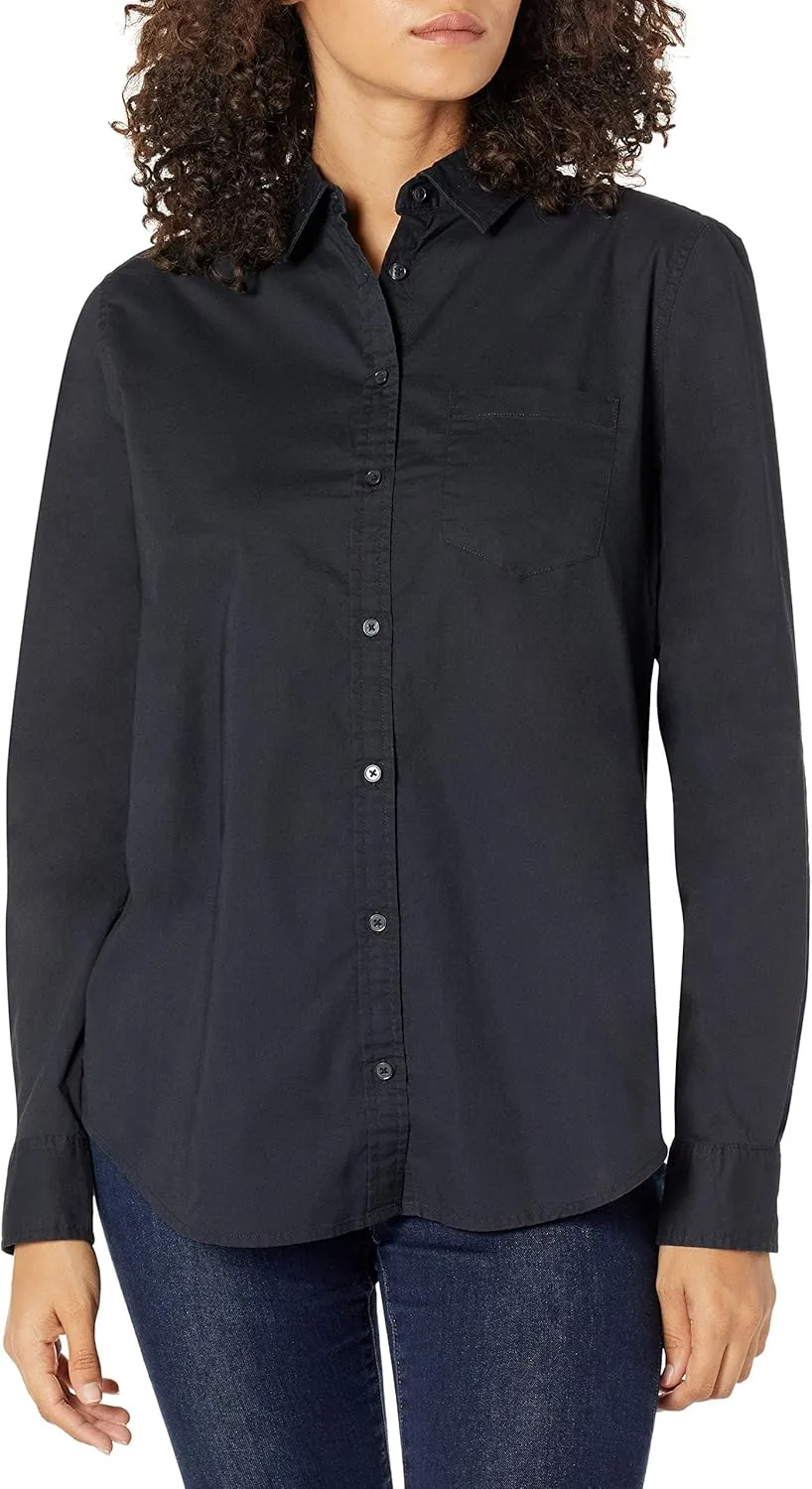 Bild von Amazon Essentials Damen Langarmhemd aus Popeline