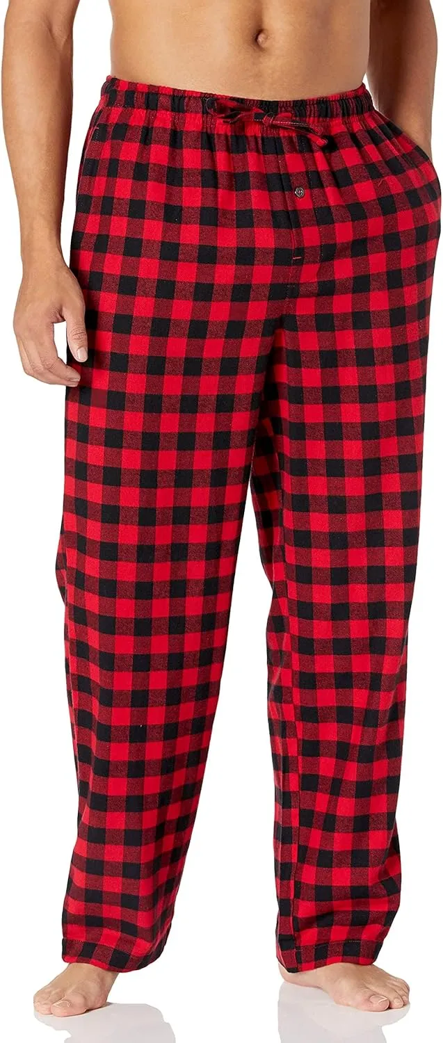 Bild von Amazon Essentials Herren Flanell Pyjamahose in Big und Tall Größen
