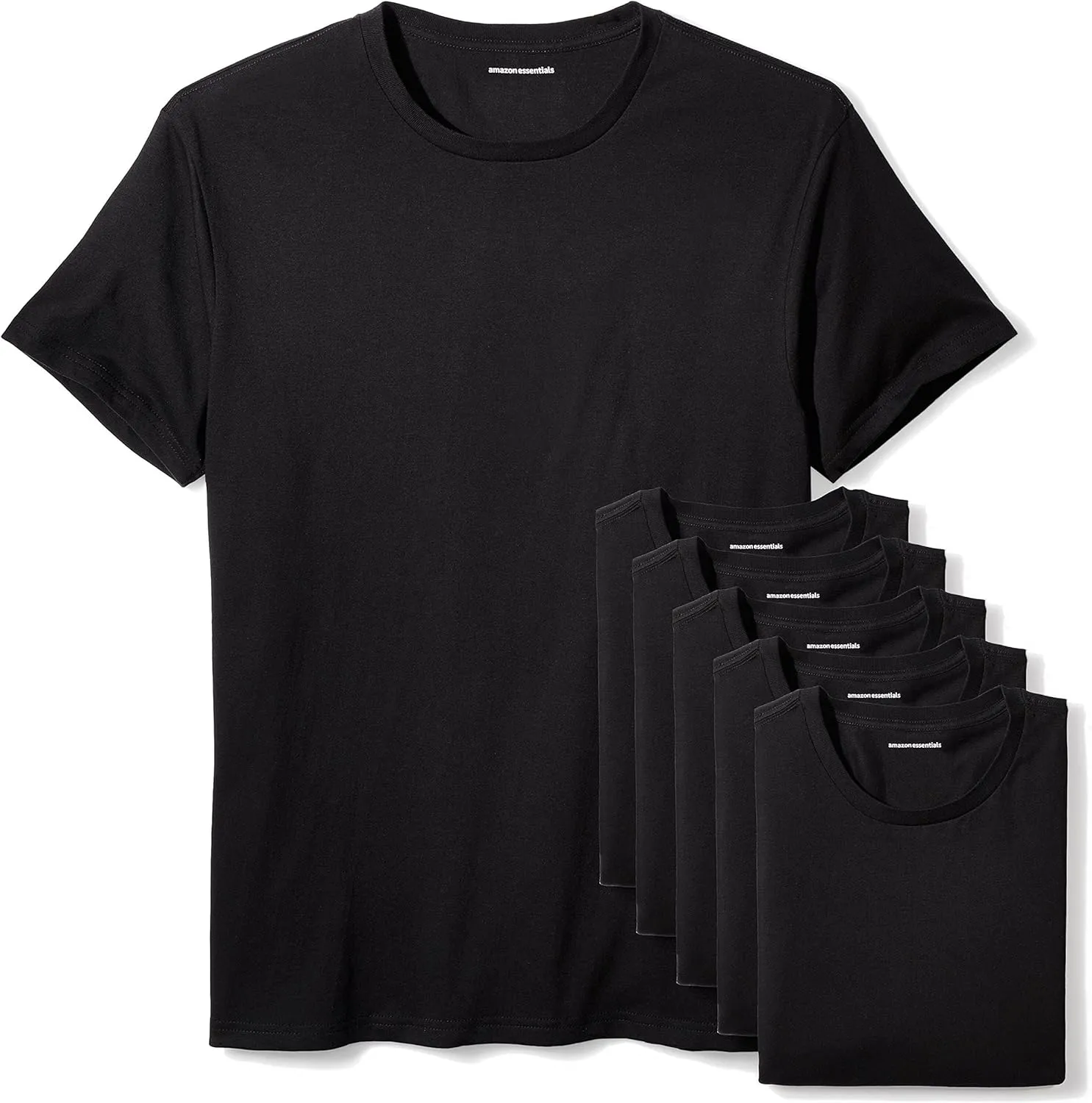 Bild von Amazon Essentials Herren Unterhemd Rundhalsausschnitt im 6er-Pack
